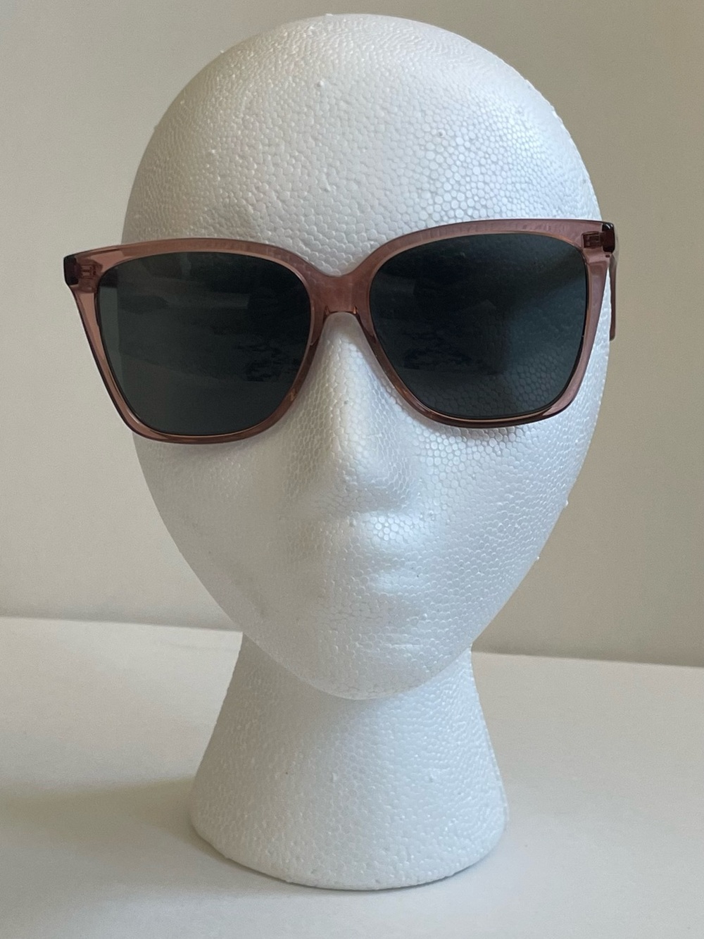 Authentic YSL Saint Laurent Blush Square Frame Sunglasses with Dark Lenses - Picture 5 of 7